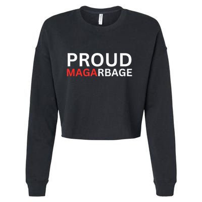 Proud Maga Garbage Trump Supporters Cropped Pullover Crew
