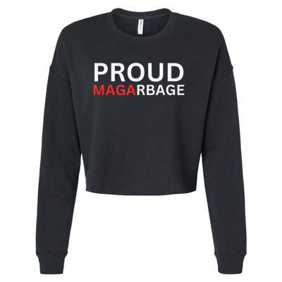 Proud Maga Garbage Trump Supporters Cropped Pullover Crew