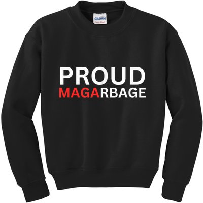 Proud Maga Garbage Trump Supporters Kids Sweatshirt