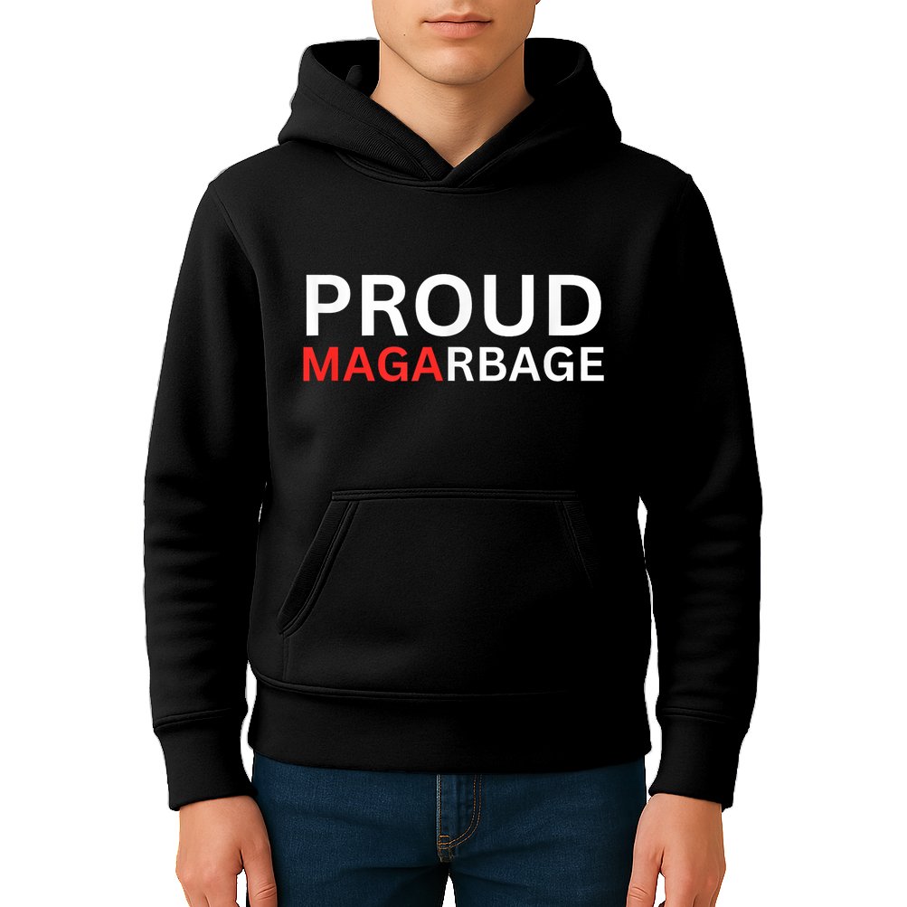 Proud Maga Garbage Trump Supporters Kids Hoodie