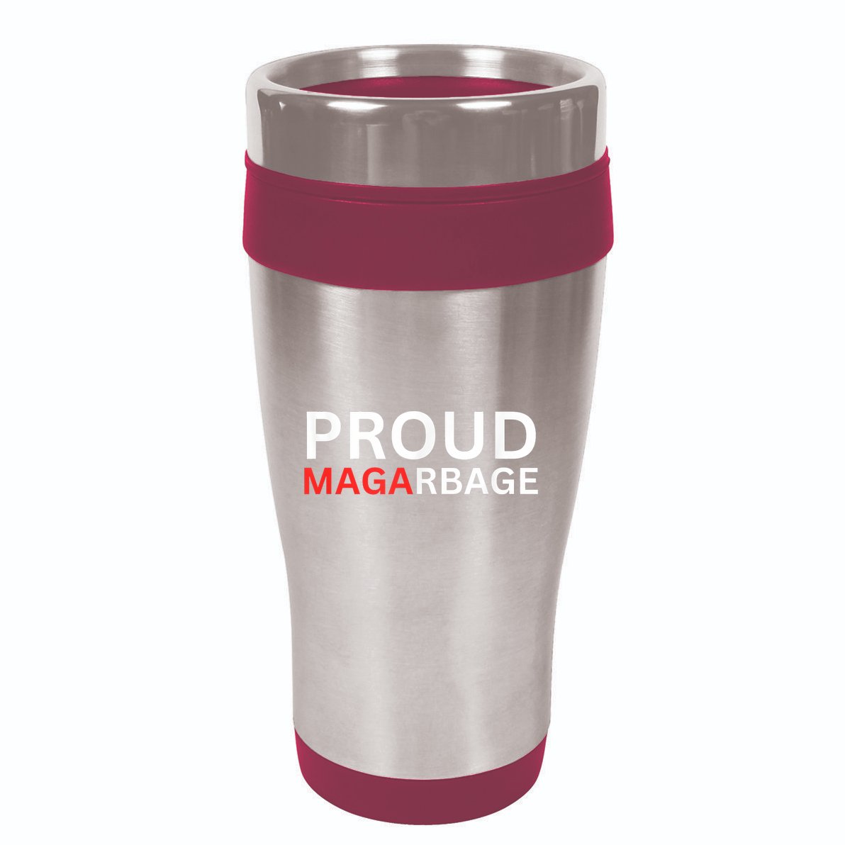 Proud Maga Garbage Trump Supporters 16oz Travel Tumbler