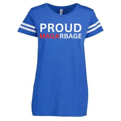 Proud Maga Garbage Trump Supporters Enza Ladies Jersey Football T-Shirt