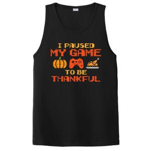 Paused My Game Thankful Video Gamer Thanksgiving PosiCharge Competitor Tank