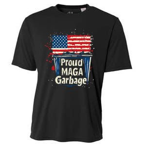 Proud Maga Garbage Patriotic Pro Trump Anti President Biden Cooling Performance Crew T-Shirt