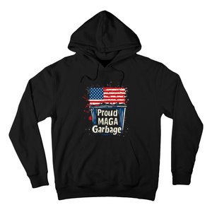 Proud Maga Garbage Patriotic Pro Trump Anti President Biden Hoodie