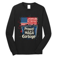 Proud Maga Garbage Patriotic Pro Trump Anti President Biden Long Sleeve Shirt