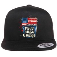 Proud Maga Garbage Patriotic Pro Trump Anti President Biden Flat Bill Trucker Hat