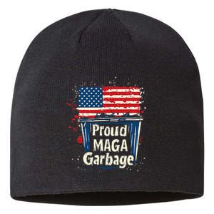 Proud Maga Garbage Patriotic Pro Trump Anti President Biden Sustainable Beanie