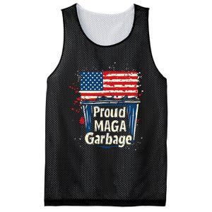 Proud Maga Garbage Patriotic Pro Trump Anti President Biden Mesh Reversible Basketball Jersey Tank