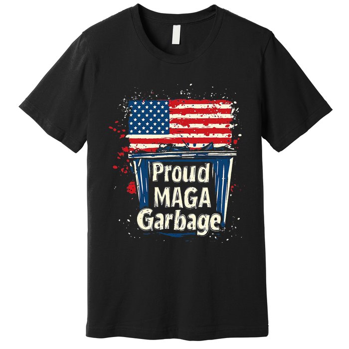 Proud Maga Garbage Patriotic Pro Trump Anti President Biden Premium T-Shirt