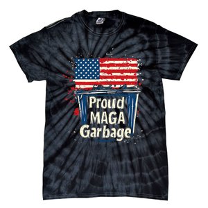 Proud Maga Garbage Patriotic Pro Trump Anti President Biden Tie-Dye T-Shirt