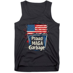 Proud Maga Garbage Patriotic Pro Trump Anti President Biden Tank Top