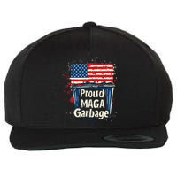 Proud Maga Garbage Patriotic Pro Trump Anti President Biden Wool Snapback Cap