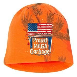 Proud Maga Garbage Patriotic Pro Trump Anti President Biden Kati - Camo Knit Beanie