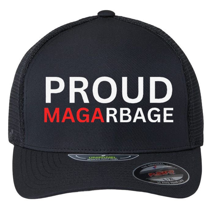 Proud Maga Garbagetrump Supporters Flexfit Unipanel Trucker Cap