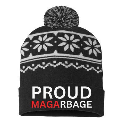 Proud Maga Garbagetrump Supporters USA-Made Snowflake Beanie