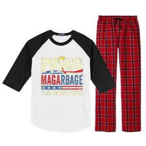 Proud Maga Garbageproud To Be Garbage Trump Supporters Raglan Sleeve Pajama Set