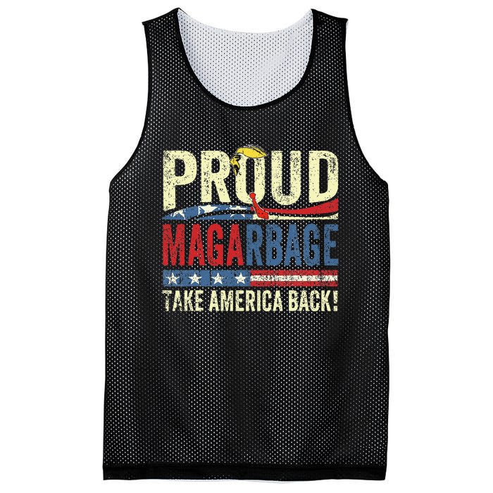 Proud Maga Garbageproud To Be Garbage Trump Supporters Mesh Reversible Basketball Jersey Tank