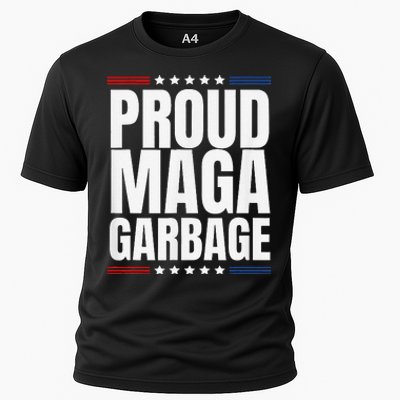 Proud Maga Garbage Trump Supporter Cooling Performance Crew T-Shirt