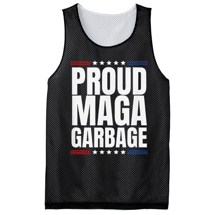 Proud Maga Garbage Trump Supporter Mesh Reversible Basketball Jersey Tank