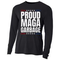 Proud Maga Garbage Trump Supporter Cooling Performance Long Sleeve Crew