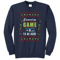 Paused My Game Ugly Christmas Sweatshirt