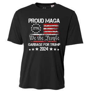 Proud Maga Garbage Proud To Be Garbage Trump Supporters Cooling Performance Crew T-Shirt