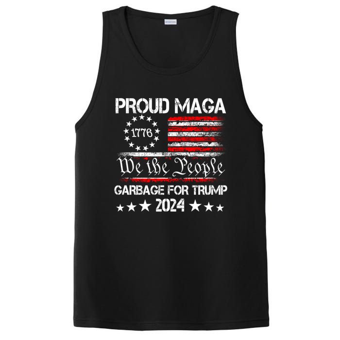 Proud Maga Garbage Proud To Be Garbage Trump Supporters PosiCharge Competitor Tank