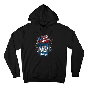 Proud Maga Garbage Patriotic Pro Trump Anti President Biden Hoodie