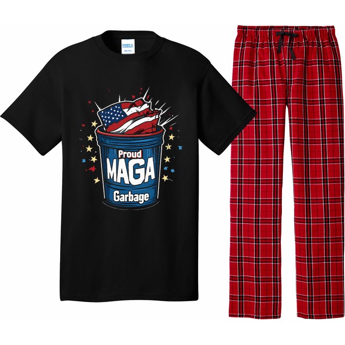 Proud Maga Garbage Patriotic Pro Trump Anti President Biden Pajama Set