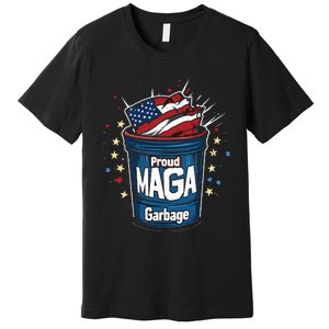 Proud Maga Garbage Patriotic Pro Trump Anti President Biden Premium T-Shirt