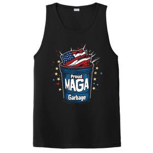 Proud Maga Garbage Patriotic Pro Trump Anti President Biden PosiCharge Competitor Tank