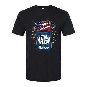 Proud Maga Garbage Patriotic Pro Trump Anti President Biden Softstyle CVC T-Shirt