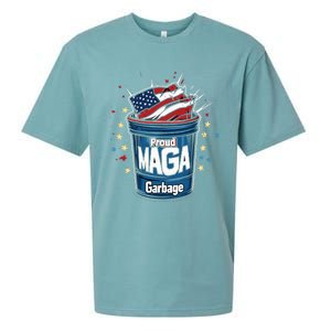 Proud Maga Garbage Patriotic Pro Trump Anti President Biden Sueded Cloud Jersey T-Shirt