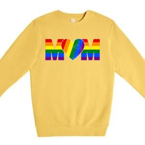 Pride Month Graphic For Mom Lover Premium Crewneck Sweatshirt