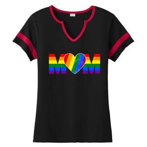 Pride Month Graphic For Mom Lover Ladies Halftime Notch Neck Tee