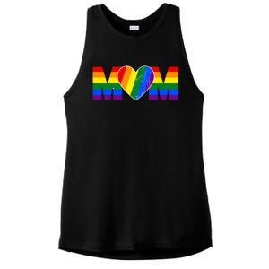 Pride Month Graphic For Mom Lover Ladies PosiCharge Tri-Blend Wicking Tank