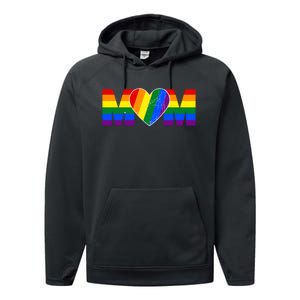 Pride Month Graphic For Mom Lover Performance Fleece Hoodie