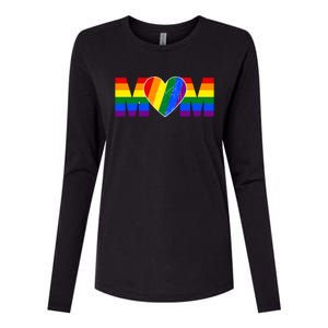 Pride Month Graphic For Mom Lover Womens Cotton Relaxed Long Sleeve T-Shirt