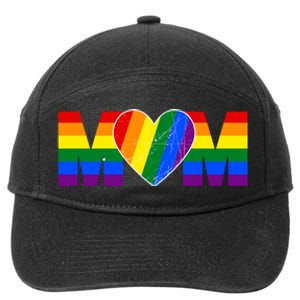 Pride Month Graphic For Mom Lover 7-Panel Snapback Hat