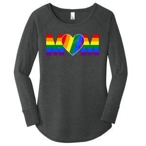 Pride Month Graphic For Mom Lover Women's Perfect Tri Tunic Long Sleeve Shirt