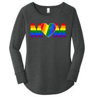 Pride Month Graphic For Mom Lover Women's Perfect Tri Tunic Long Sleeve Shirt