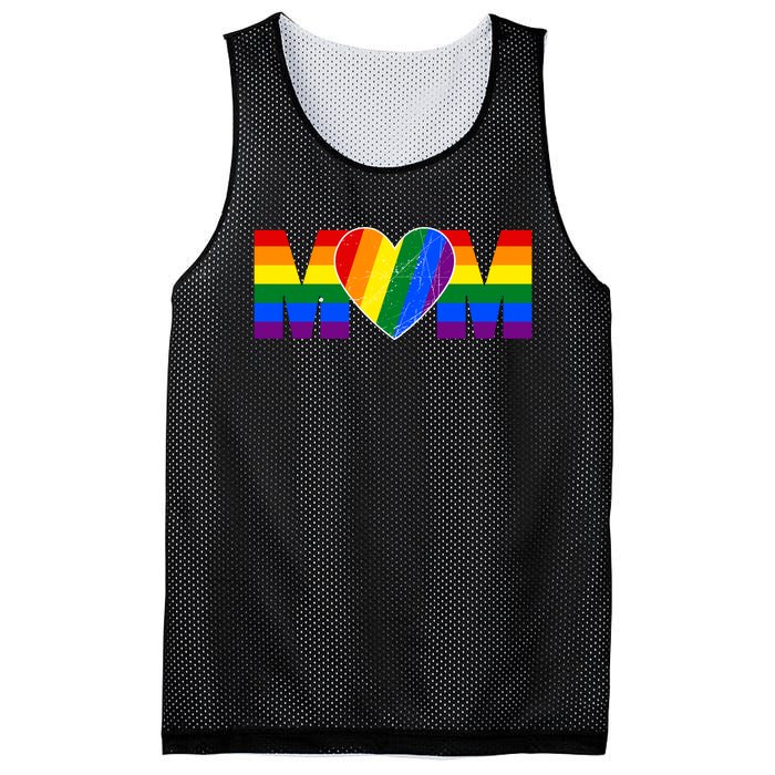 Pride Month Graphic For Mom Lover Mesh Reversible Basketball Jersey Tank