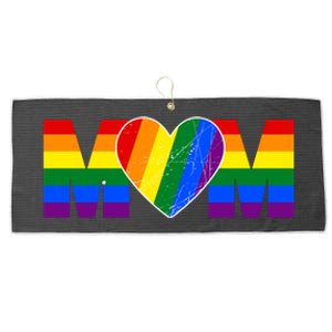 Pride Month Graphic For Mom Lover Large Microfiber Waffle Golf Towel