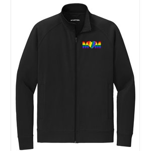 Pride Month Graphic For Mom Lover Stretch Full-Zip Cadet Jacket