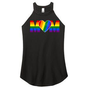 Pride Month Graphic For Mom Lover Women's Perfect Tri Rocker Tank