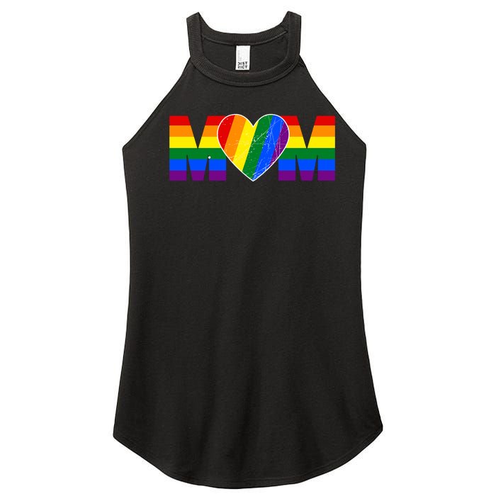 Pride Month Graphic For Mom Lover Women's Perfect Tri Rocker Tank