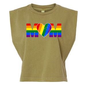 Pride Month Graphic For Mom Lover Garment-Dyed Women's Muscle Tee