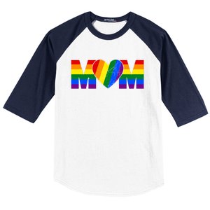 Pride Month Graphic For Mom Lover Baseball Sleeve Shirt