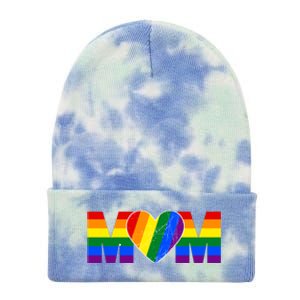 Pride Month Graphic For Mom Lover Tie Dye 12in Knit Beanie